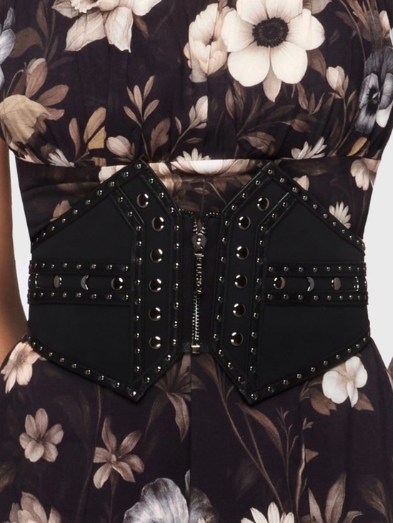 Killstar Black Studded Waist Belt Corset Belt NWT main image 9